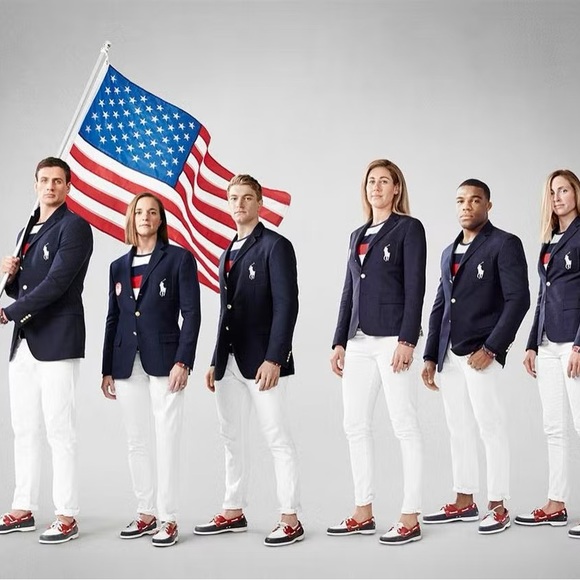 Brand New Vintage Team USA Opening Ceremony Men's Boat Shoe Handmade in the USA - Picture 6 of 15